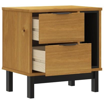 Nattbord Sengbord Tre heltre furu FLAM 49x35x50 cm