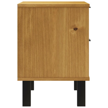 Nattbord Sengbord Tre heltre furu FLAM 49x35x50 cm
