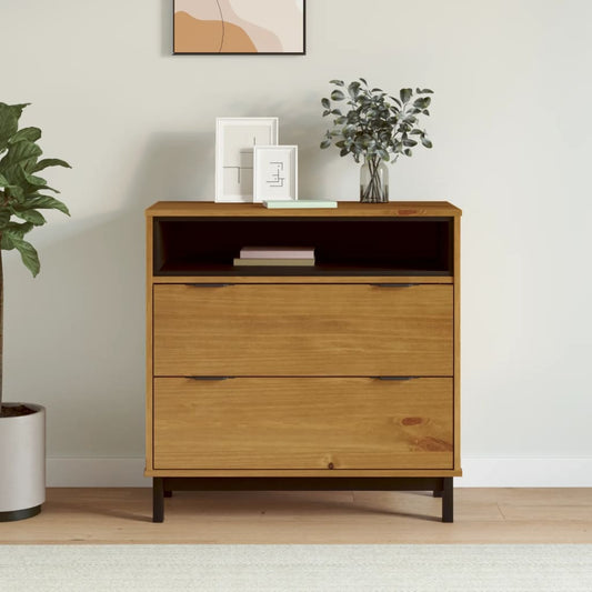 Kommode Tre heltre furu FLAM 80x40x80 cm