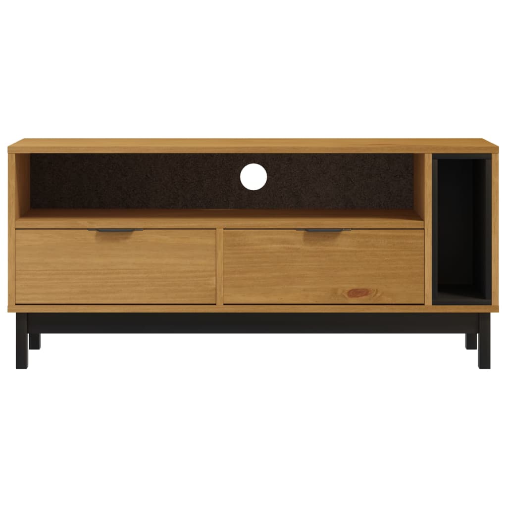TV-Møbel Tre TV-benk heltre furu FLAM 110x40x50 cm