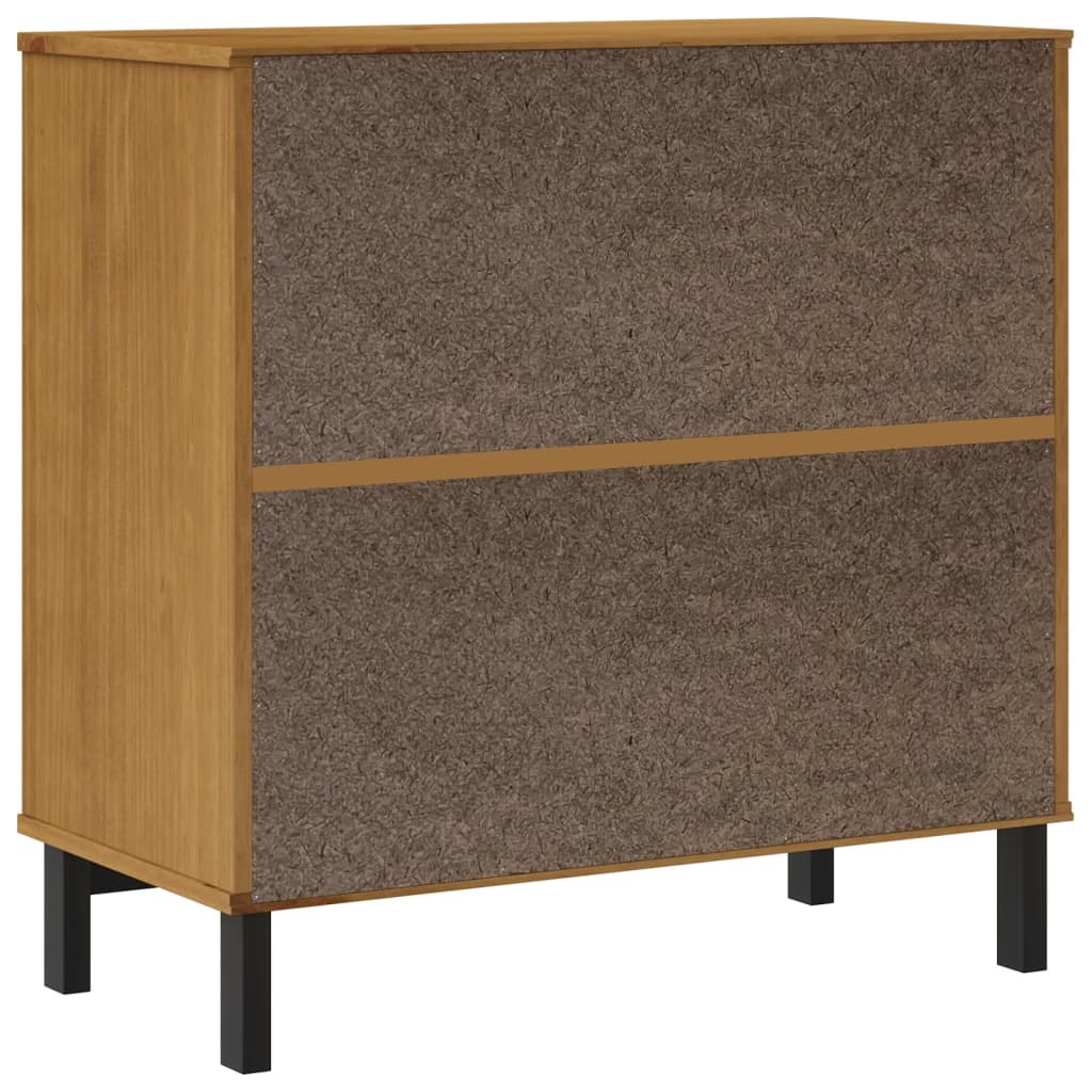 Skjenk Tre heltre furu med glassdør FLAM 80x40x80 cm