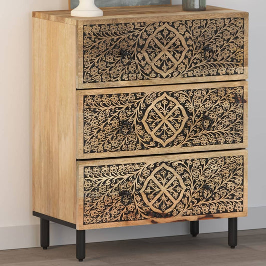 Skap heltre mango 60x33x75 cm