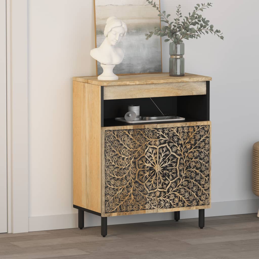 Skap heltre mango 60x33x75 cm