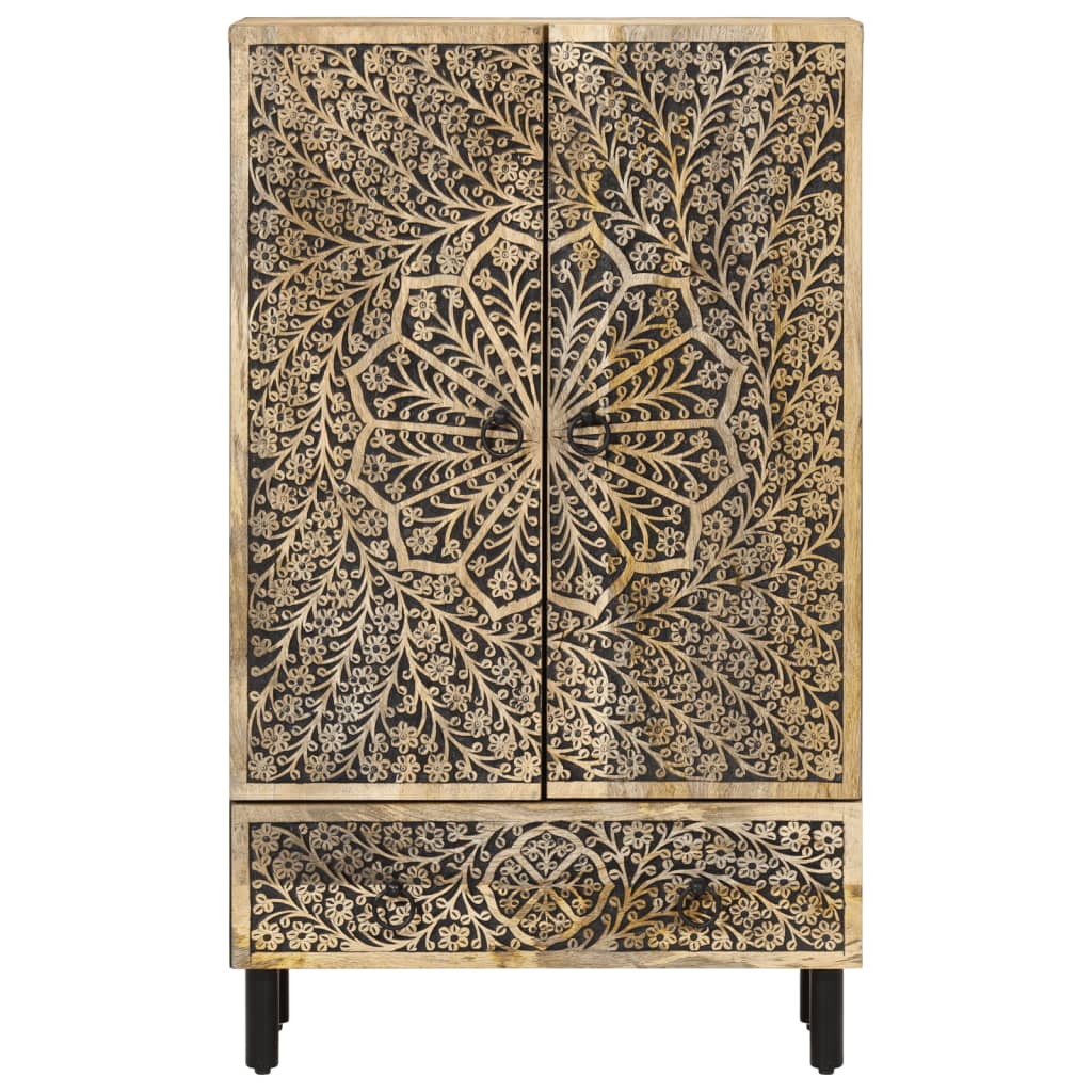 Skap heltre mango 60x33x100 cm