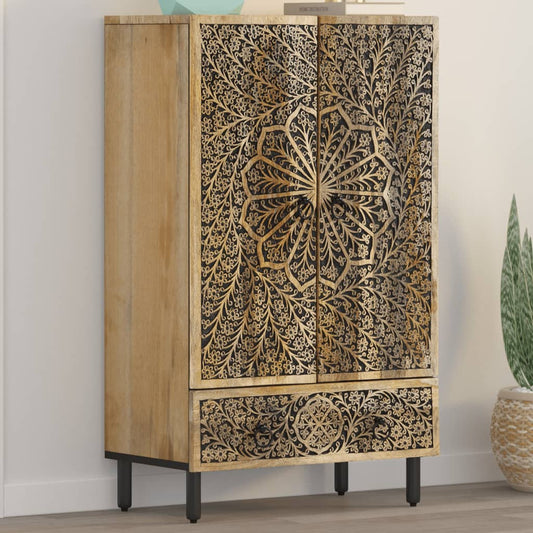 Skap heltre mango 60x33x100 cm
