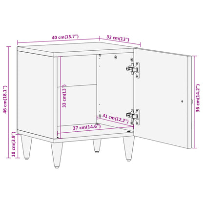 Nattbord Sengbord Tre heltre mangotre 40x33x46 cm