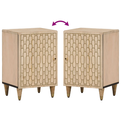 Baderomsskap 38x33x58 cm heltre mango