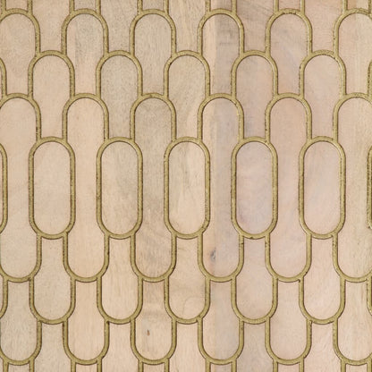 Baderomsskap 38x33x58 cm heltre mango