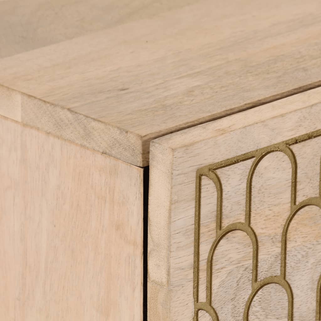 Skap heltre mango 80x33x75 cm