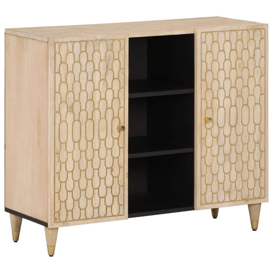 Skap heltre mango 90x33x75 cm