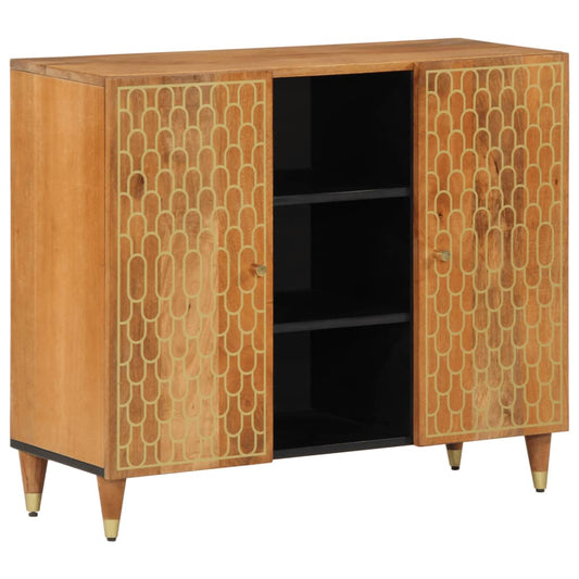 Skap heltre mango 90x33x75 cm