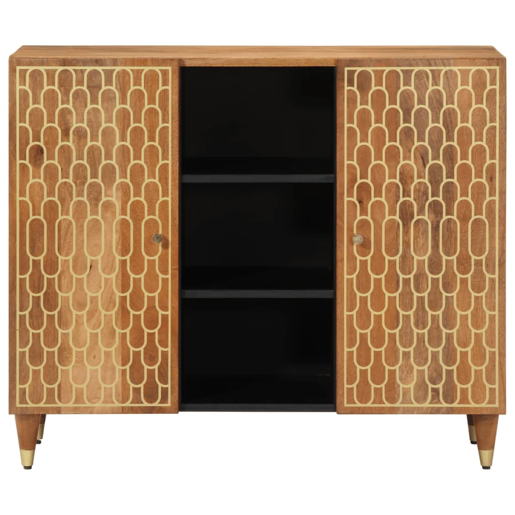 Skap heltre mango 90x33x75 cm