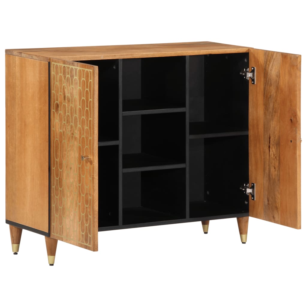Skap heltre mango 90x33x75 cm
