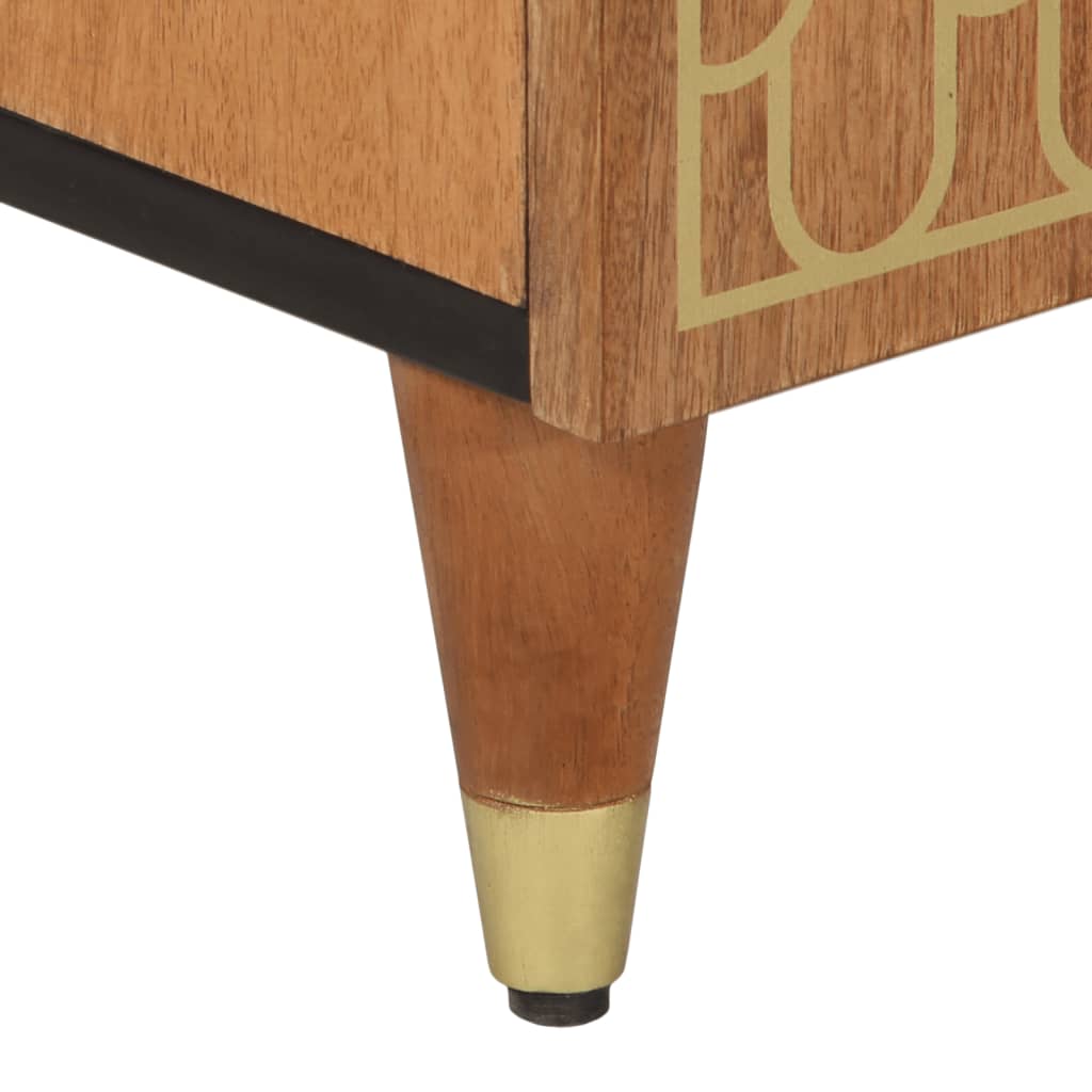 Skap heltre mango 90x33x75 cm