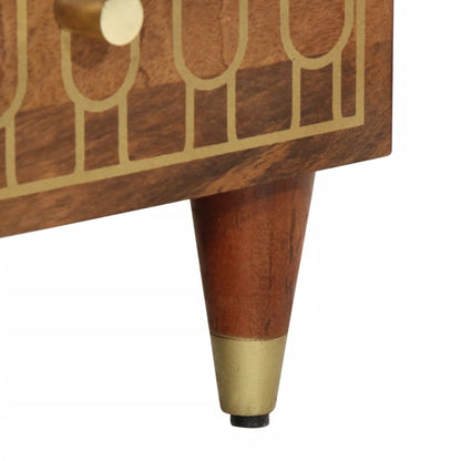 Skap Tre  60x33x100 cm heltre mango