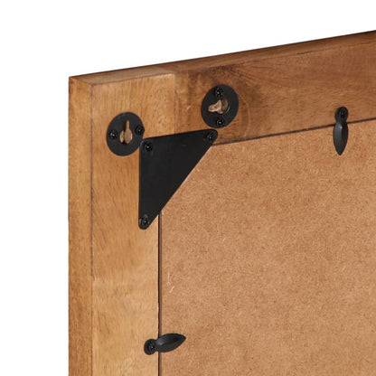 Baderomsspeil 50x70x2,5 cm heltre mango og glass