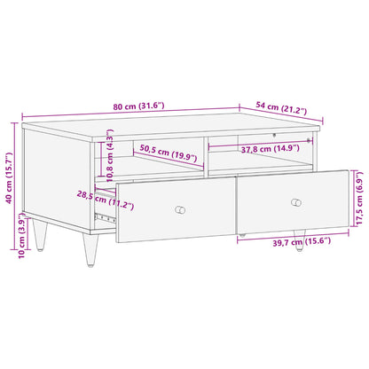 Salongbord Sofabord Tre Heltre Mango 80x54x40 cm