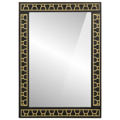 Baderomsspeil 50x70x2,5 cm heltre mango og glass