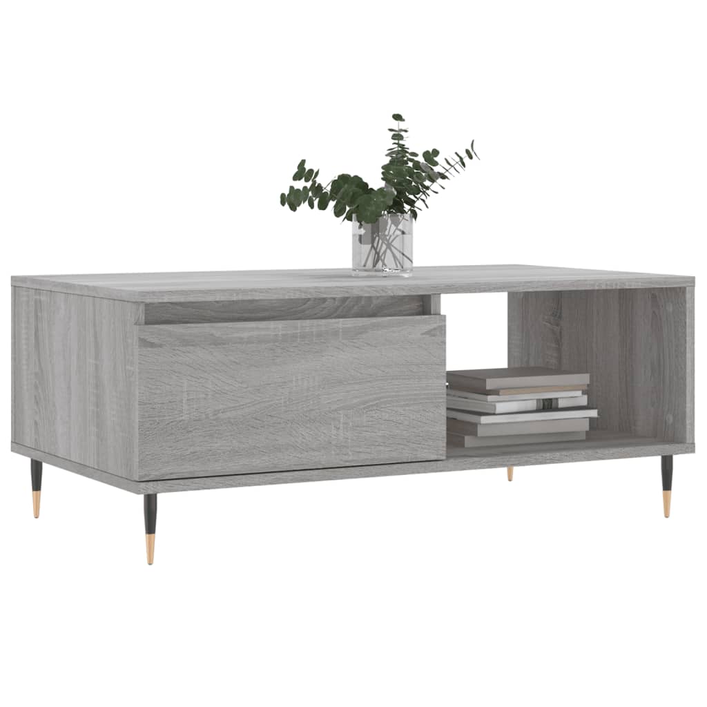 Salongbord Sofabord Sonoma Grå 90x50x36,5 cm