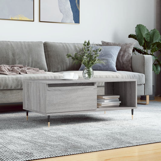 Salongbord Sofabord Sonoma Grå 90x50x36,5 cm