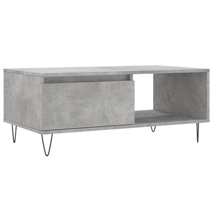 Salongbord Sofabord Betonggrå 90x50x36,5 cm