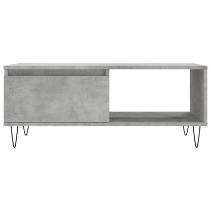 Salongbord Sofabord Betonggrå 90x50x36,5 cm