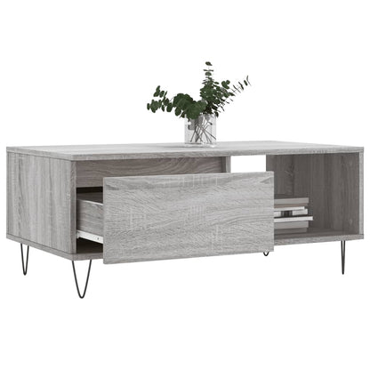 Salongbord Sofabord Sonoma Grå 90x50x36,5 cm