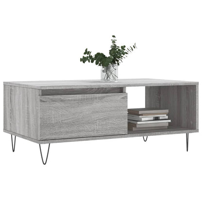Salongbord Sofabord Sonoma Grå 90x50x36,5 cm