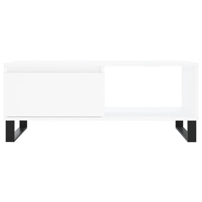 Salongbord Sofabord Hvit 90x50x36,5 cm