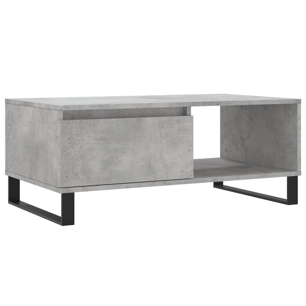 Salongbord Sofabord Betonggrå 90x50x36,5 cm
