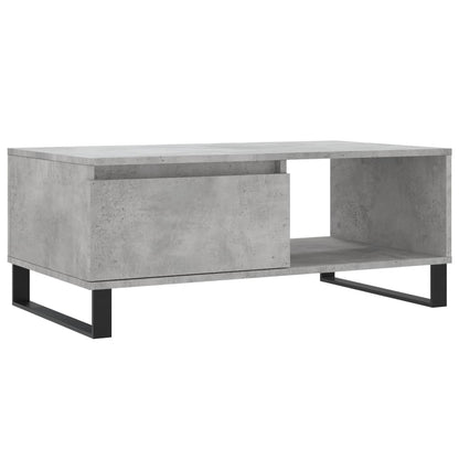 Salongbord Sofabord Betonggrå 90x50x36,5 cm