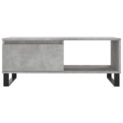 Salongbord Sofabord Betonggrå 90x50x36,5 cm