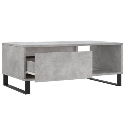 Salongbord Sofabord Betonggrå 90x50x36,5 cm