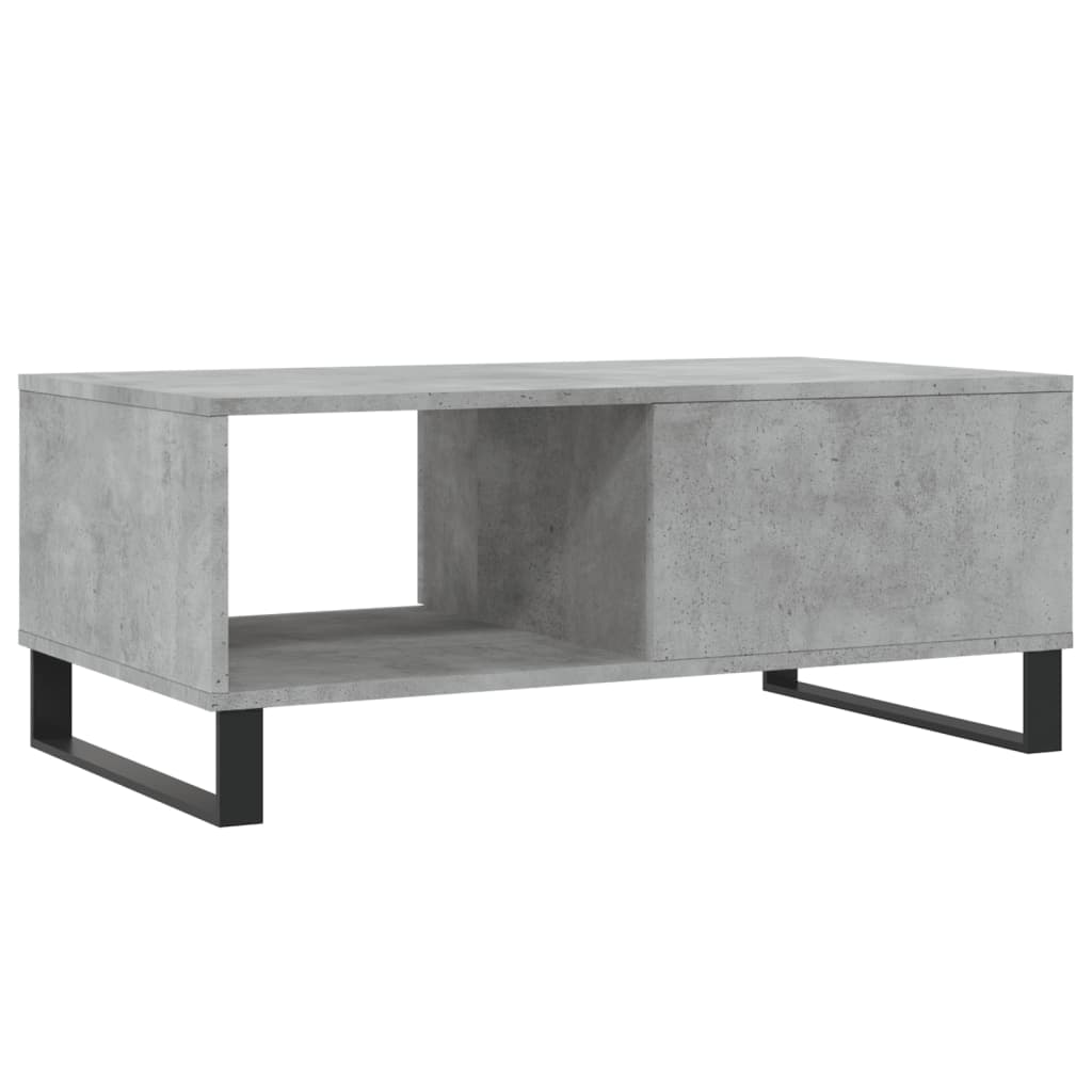 Salongbord Sofabord Betonggrå 90x50x36,5 cm