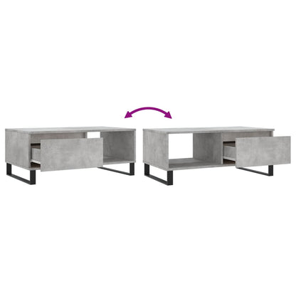 Salongbord Sofabord Betonggrå 90x50x36,5 cm