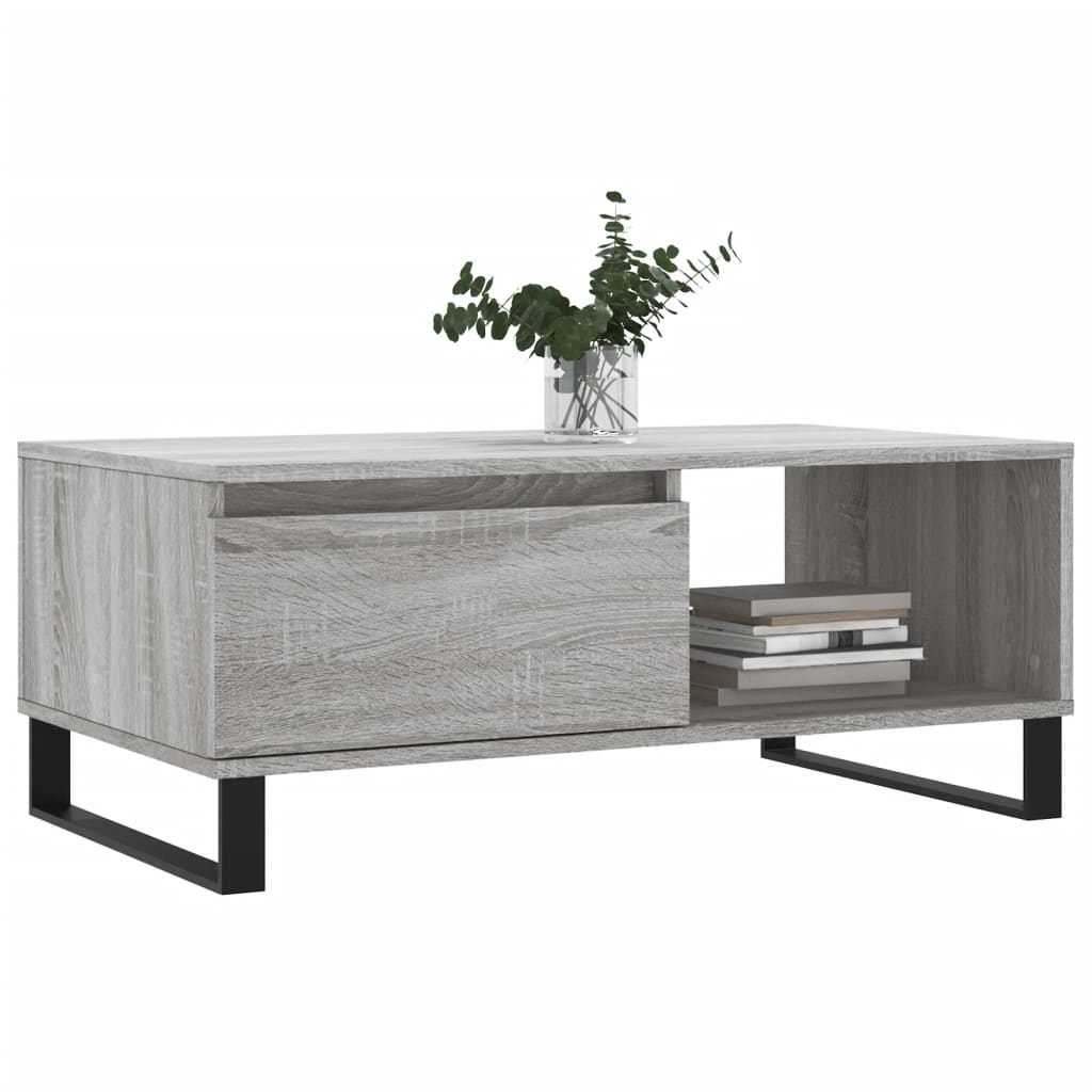 Salongbord Sofabord Sonoma Grå 90x50x36,5 cm