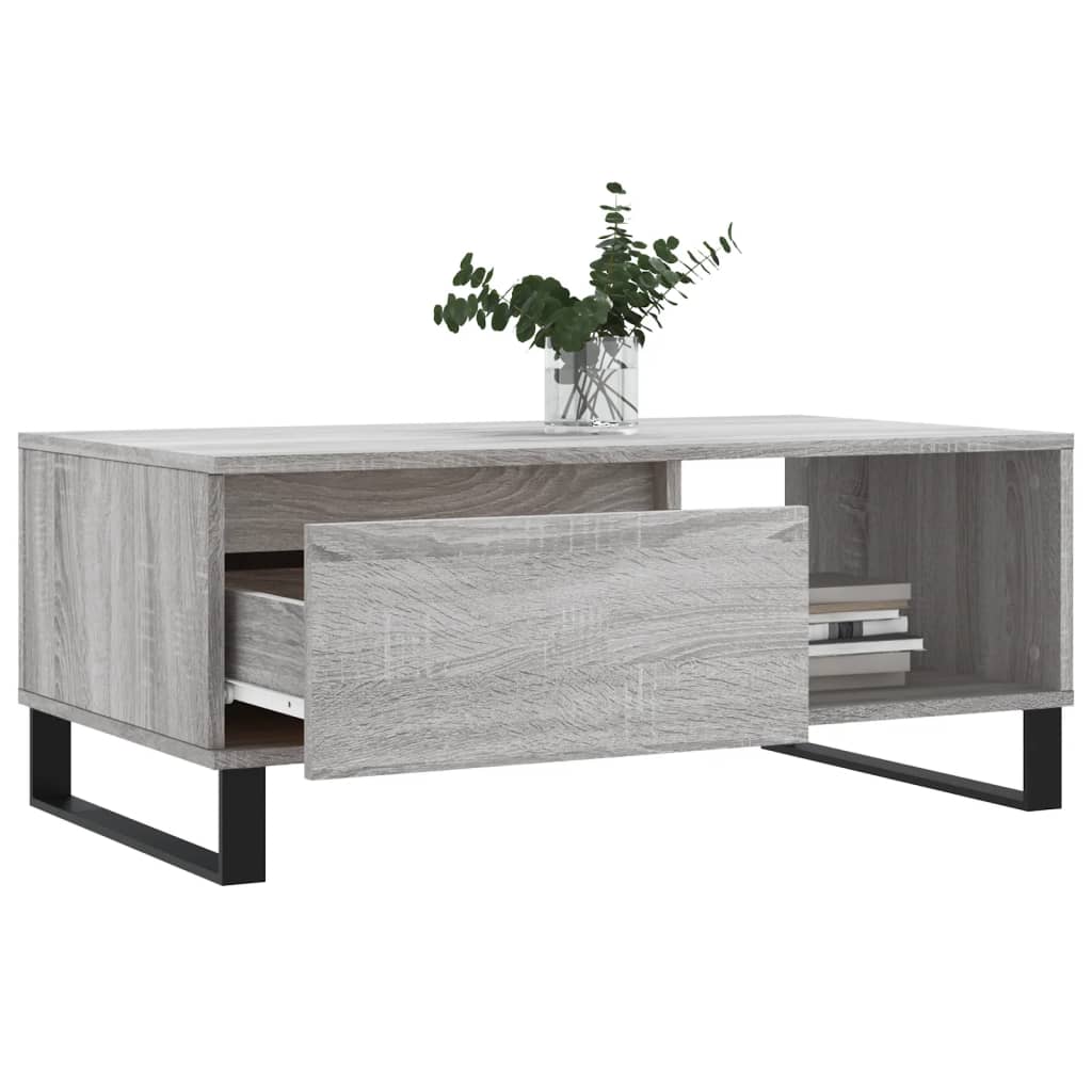 Salongbord Sofabord Sonoma Grå 90x50x36,5 cm