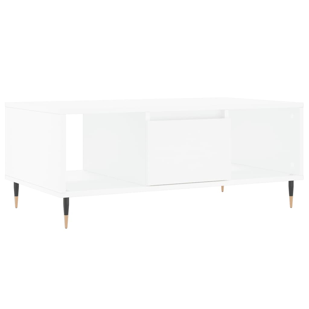 Salongbord Sofabord Hvit 90x50x36,5 cm