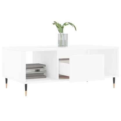 Salongbord Sofabord Hvit 90x50x36,5 cm