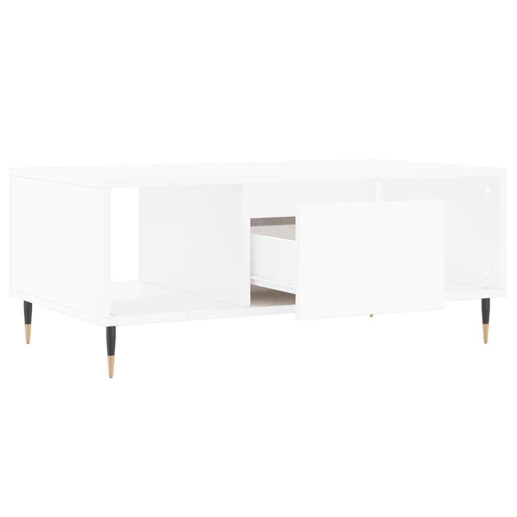 Salongbord Sofabord Hvit 90x50x36,5 cm