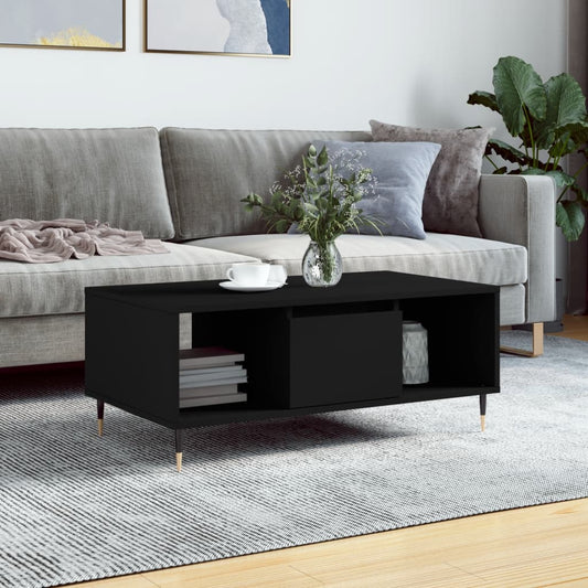 Salongbord Sofabord Svart 90x50x36,5 cm