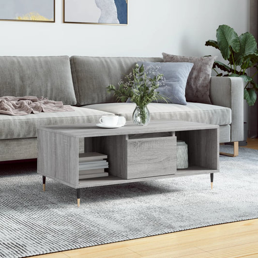 Salongbord Sofabord Sonoma Grå 90x50x36,5 cm