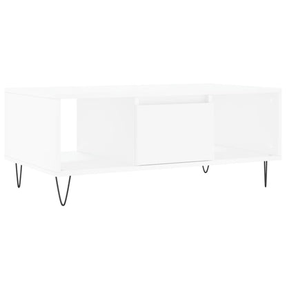 Salongbord Sofabord Hvit 90x50x36,5 cm