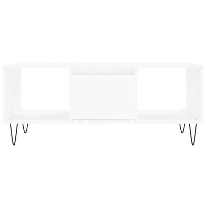Salongbord Sofabord Hvit 90x50x36,5 cm