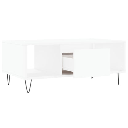 Salongbord Sofabord Hvit 90x50x36,5 cm