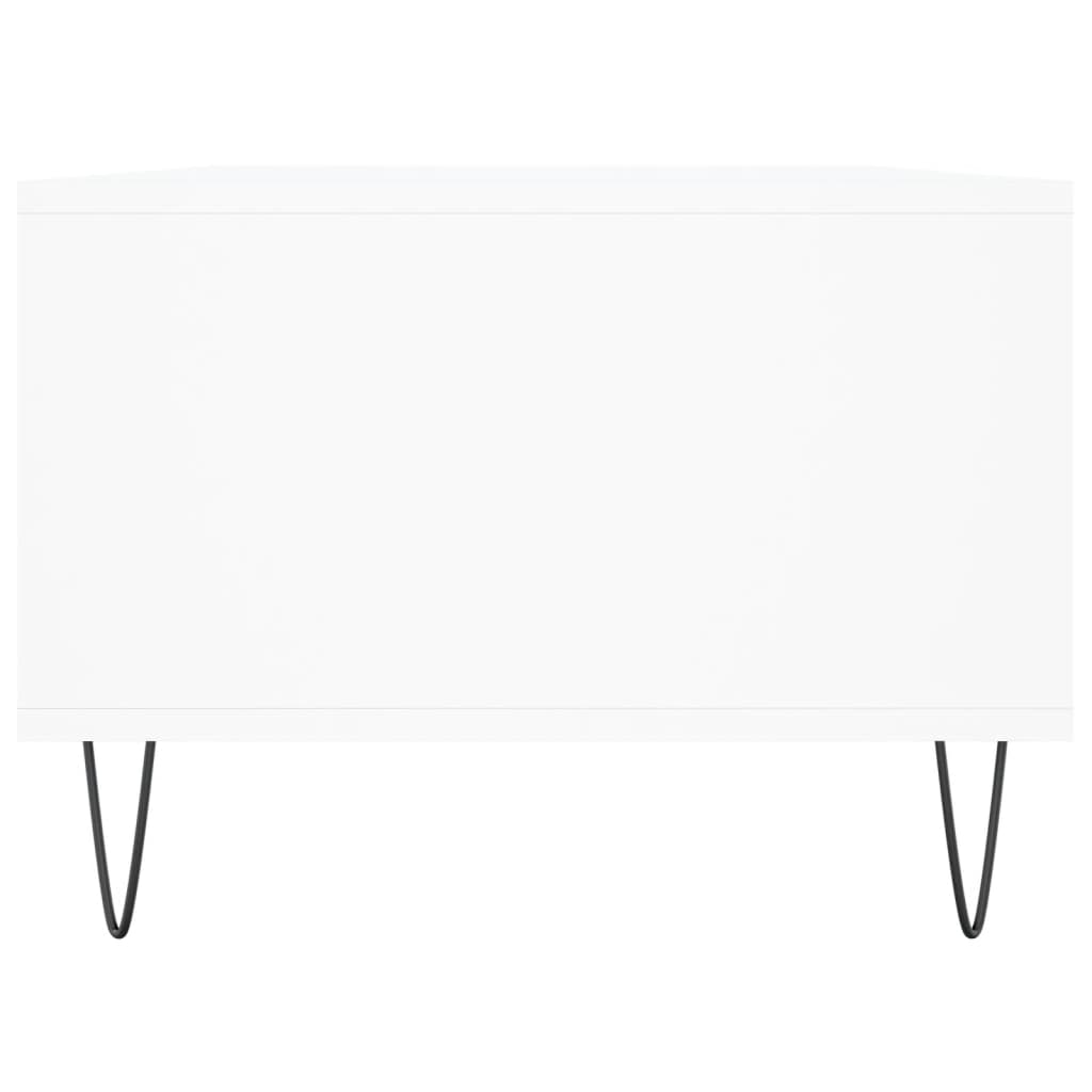 Salongbord Sofabord Hvit 90x50x36,5 cm