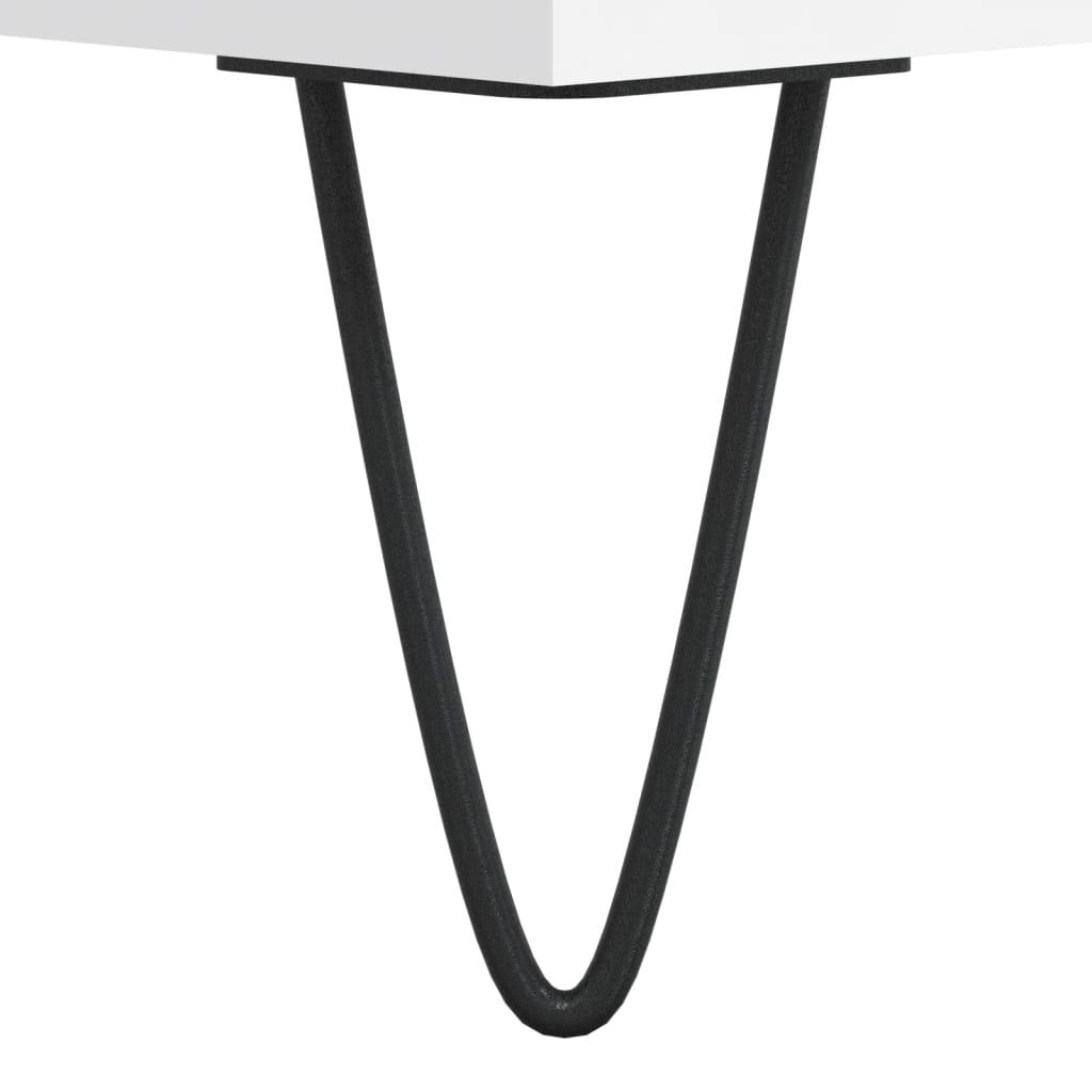 Salongbord Sofabord Hvit 90x50x36,5 cm