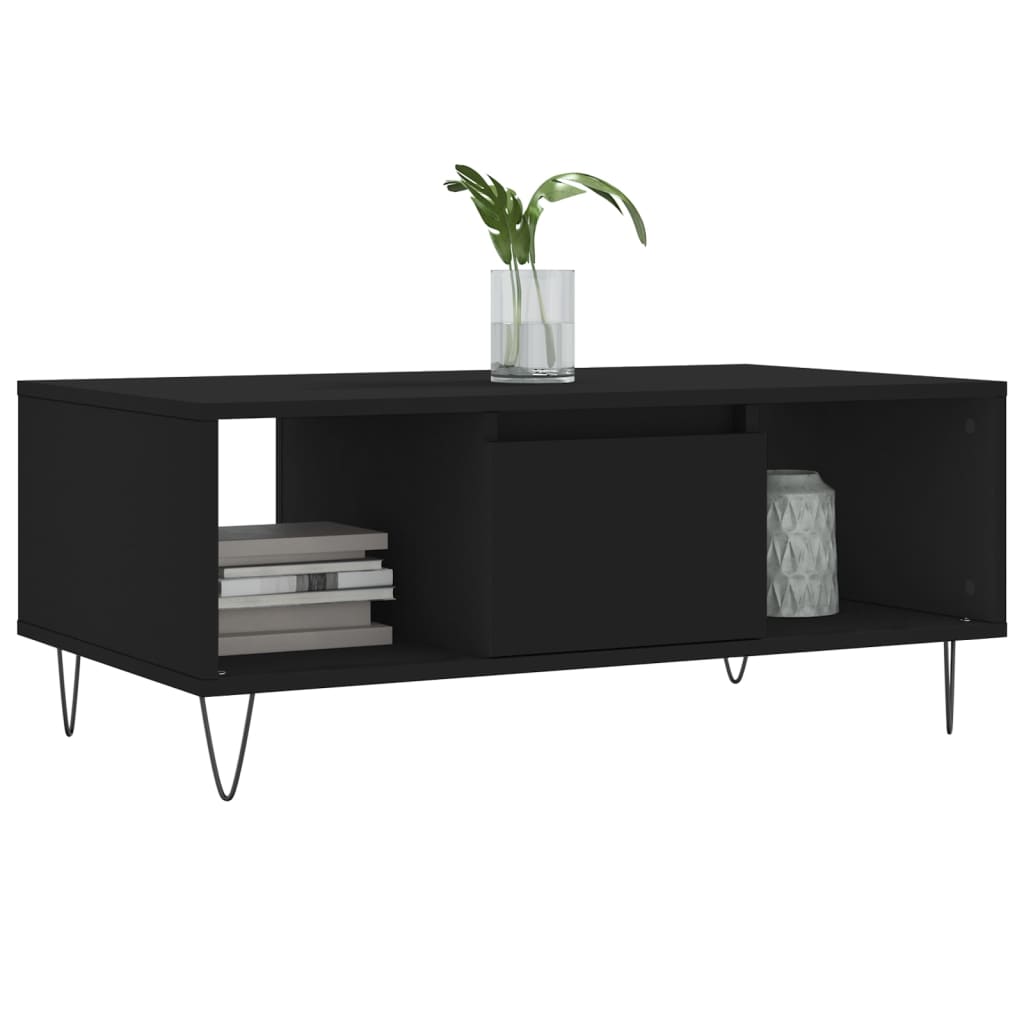 Salongbord Sofabord Svart 90x50x36,5 cm