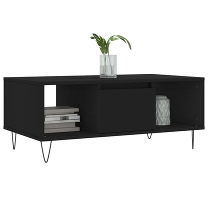 Salongbord Sofabord Svart 90x50x36,5 cm
