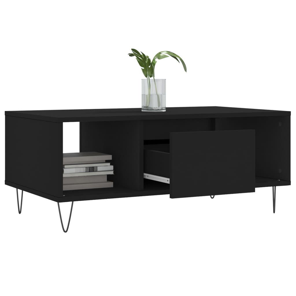 Salongbord Sofabord Svart 90x50x36,5 cm
